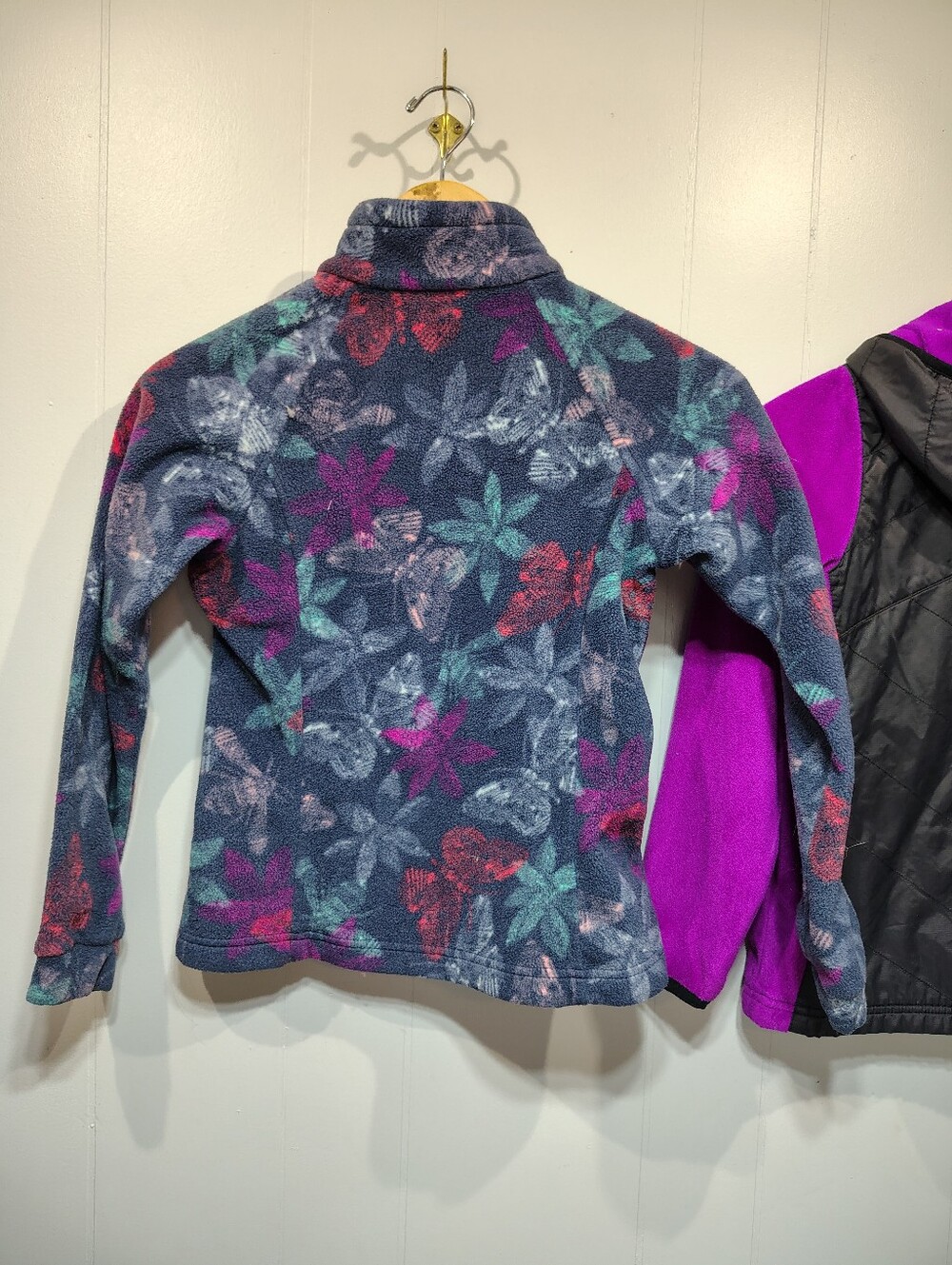 Columbia Girls Size M 10/12 Jacket Lot Benton Springs Fleece Hybrid Hoodie 2pc - Picture 10 of 11
